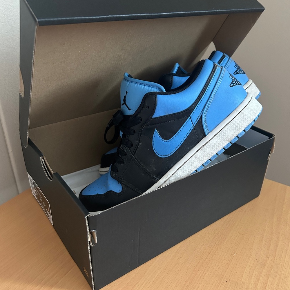 Nike Air Jordan 1 Low Sneakers - Black and Blue